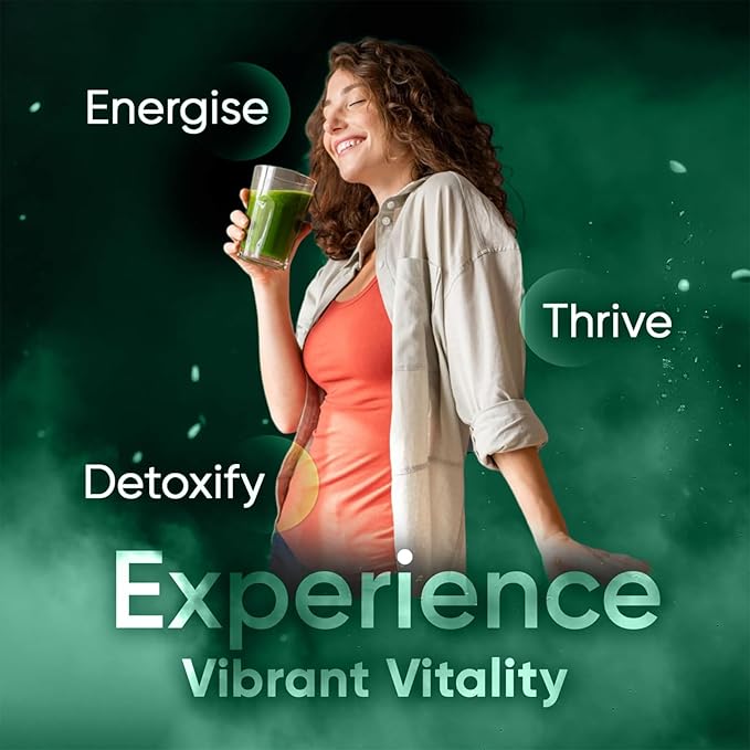 Super Greens Powder, 50+ Superfoods Blend, No Sugar, Fiber, Fruits, Vegetables, Spirulina, Chlorella, Mushrooms, Antioxidants, Prebiotics & Probiotics, Digestive Enzymes (9.52 OZ, Mixd Berry)