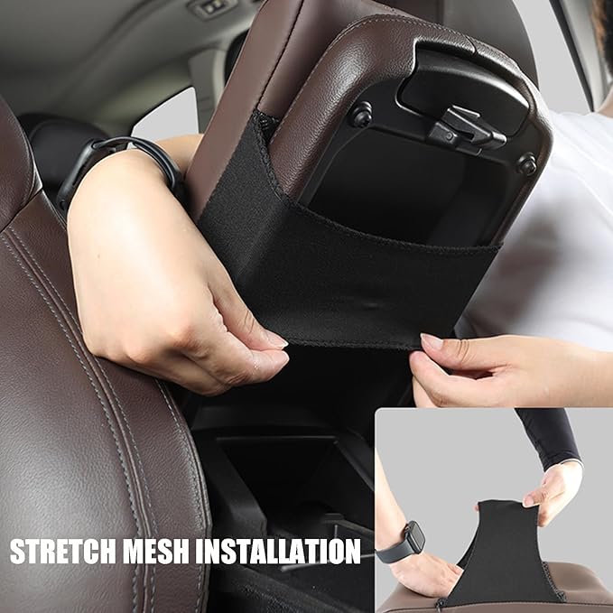Car Armrest Cover Pad for Lexus LS LS400 LS430 LS460 LS500 LS500h LS600h Premium Leather Center Console Armrest Cushion Pad Anti-Scratch Waterproof Auto Interior Accessories Dark Brown
