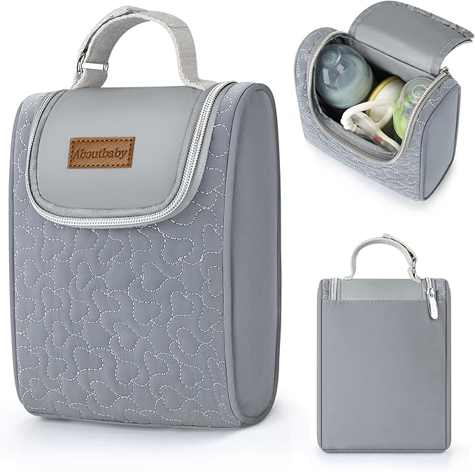 Accmor Breastmilk Cooler Bag, Insulated Baby Bottle Cooler Tote Bags for Nursing Mom Daycare, Portable Breast Milk Cooler Bag for Travel