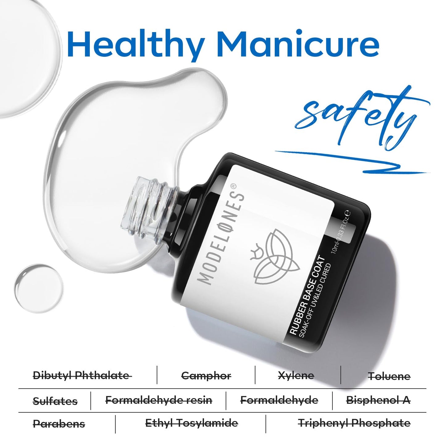 Modelones 15ml Gel Top Coat | Super Shiny No Wipe Base & Top Coat Set