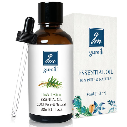 Gm Gumili Tea Tree Oil For Skin, Hair, Nail Fungus, Face Body Wash, Foot Soak, Spray, 100% Pure Tea Tree Essential Oil - 30Ml