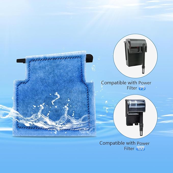 Aquarium Filter Cartridge Replacement Rite-Size A Filter Cartridges 24 Pack Compatible with Power Filters 75/100