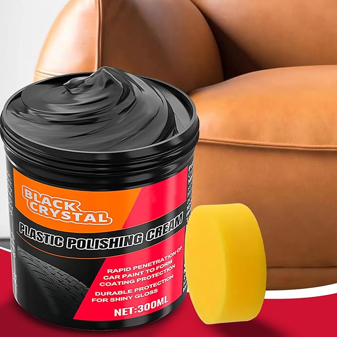 Cleaner Wax - Car Trim Restorer, Leather Maintenance Wax | Scratch Repair Paste, Vehicle Detailing Supplies for Headlights, Windshield, Chrome, plastlc, Metal Parts, Coating Polish Shine Protect