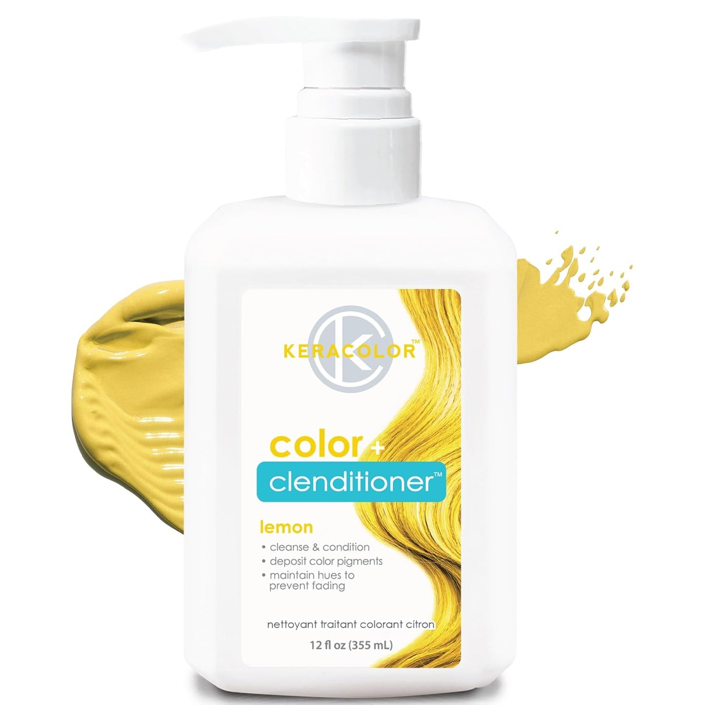 Keracolor Color + Clenditioner | 3-In-1 Color-Depositing Conditioner | 12 Fl Oz