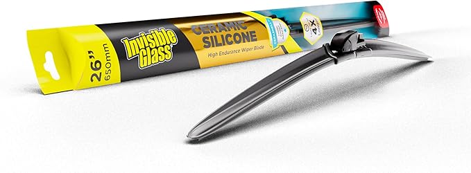 Invisible Glass CSB26 Ceramic Silicone 26" Premium All-Season Windshield Wiper Blade – Automotive Replacement Beam Blade with HydroGuard Water Repellent Coating for Quiet, Streak-Free Performance
