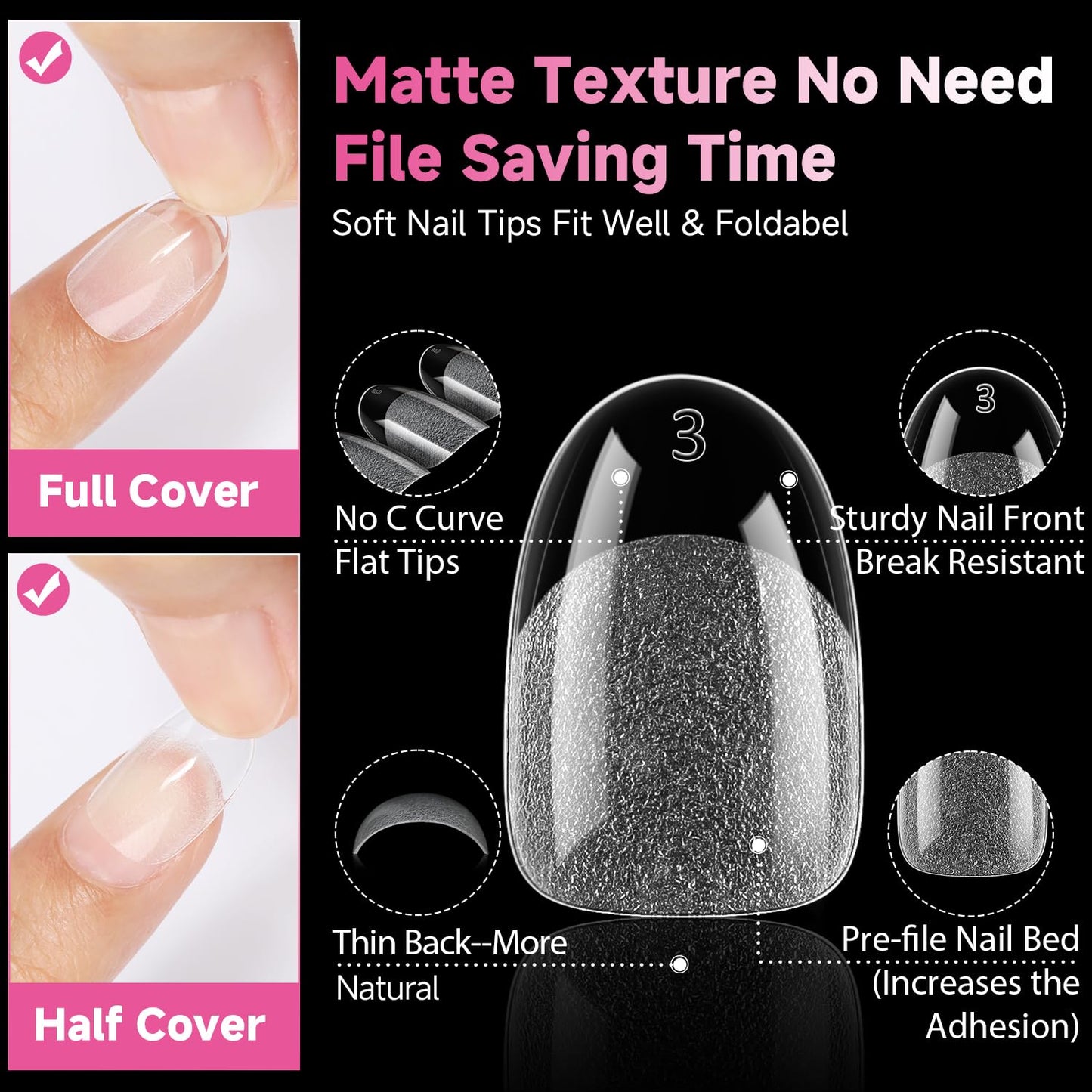 Extra Short Square Fake Nails | 216pcs Gel Tips | Full Cover Acrylic for DIY