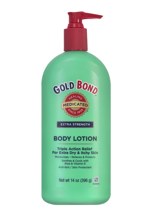 Gold Bond Medicated Extra Strength Body Lotion,13.96 Ounce (Pack Of 3)