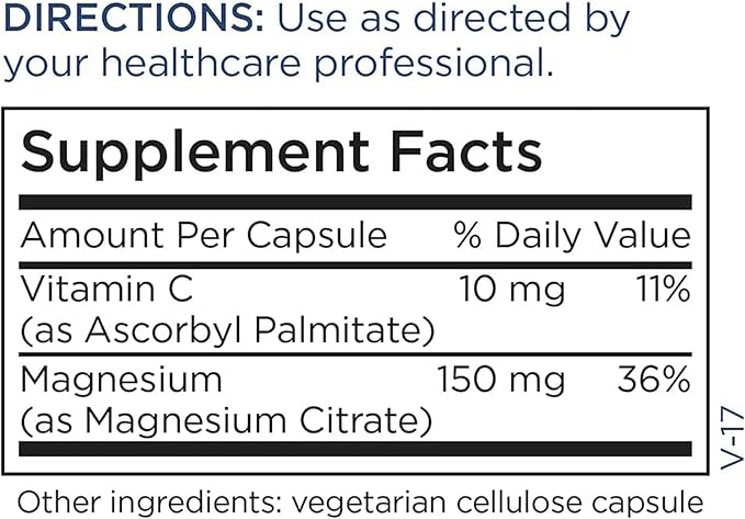 Metabolic Maintenance Magnesium Citrate 120 caps
