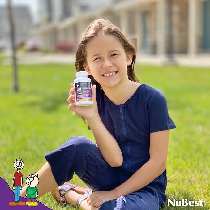 NuBest Tall - Calcium Supplement - Magnesium Supplement for Bones, Teeth - Support Bone Strength, Enhanced Immunity for Ages 5+ with Vitamin D3, Vitamin K2 and Blended Herbs - 3 Pack