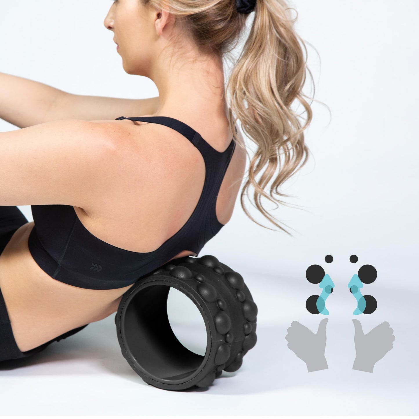 Chirp Wheel XR Massage Roller for Neck & Headache Relief – Rejuvenate Body, Spinal Care & Tension Through Thumb Pressure Release | High-Density Foam for Physical Therapy, 500lbs Capacity, 4" Mint