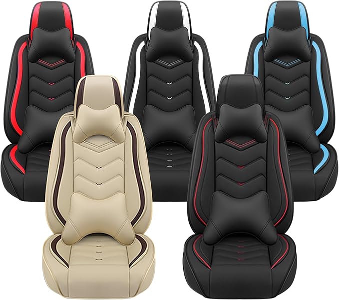 Car Seat Covers for Lexus ES 350 2007-2026, Premium Nappa Leather Car Seat Cover, Stylish Sport Seat Covers， Automobile Seat Cover Sets.(Luxury 5 Seats/Beige)