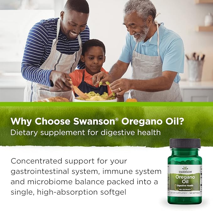Swanson Oregano Oil 10:1 Extract - Natural Supplement Promoting Digestive Health & Respiratory Support - Supports Gastrointestinal System & Urinary Tract Health - (120 Softgels, 150mg Each) (3 Pack)