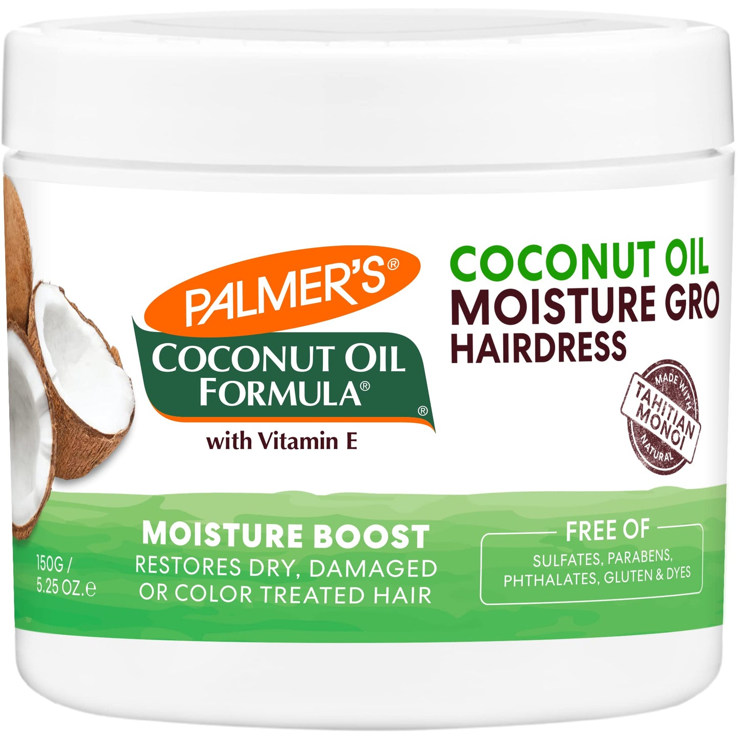 Palmer'S Coconut Oil Formula Moisture Gro Hairdress Hair Cream, Restorative Leave In Conditioner To Minimize Breakage And Add Sh