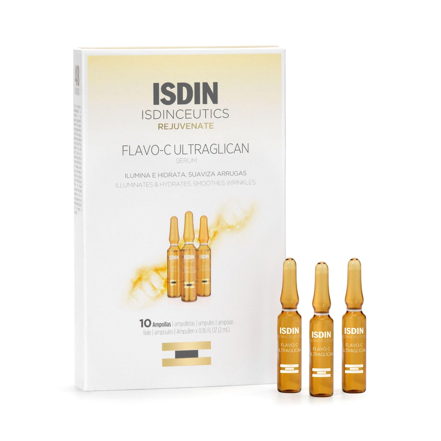 Serum Ampoules Flavo-C Ultraglican, Vitamin C And Hyaluronic Acid