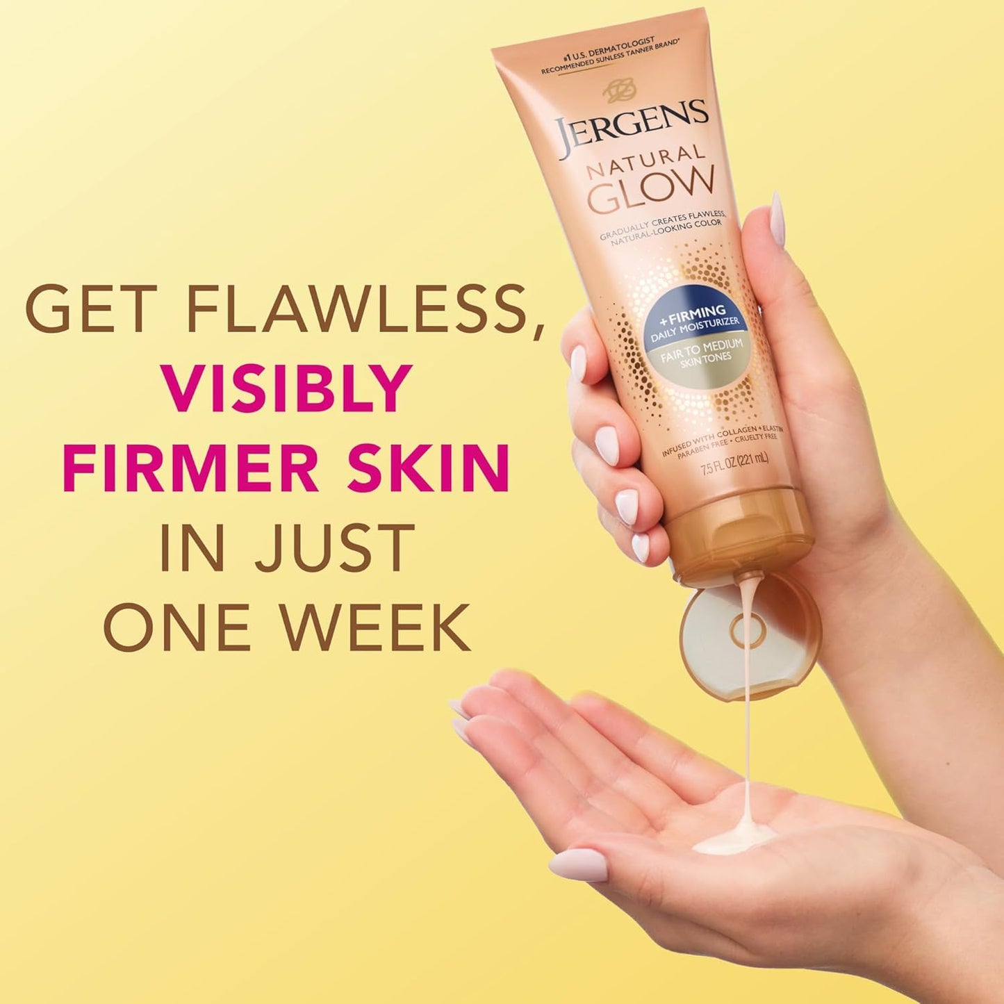 Jergens Natural Glow Daily Moisturizer | Firming for Medium to Tan Skin