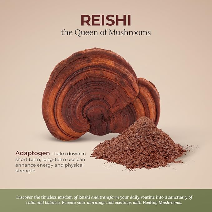 Reishi Extract Powder, Organic Mushroom Supplement (100 Gram)