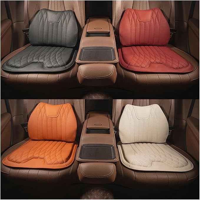 F Car Seat Cushion for BMW All Model I3 I4 I8 X1 X2 X3 X4 X5 X5M X6 X7 Z4 Car Lumbar Support Pillow Auto Seat Waist Back Cushion Y (Color : Beige C)