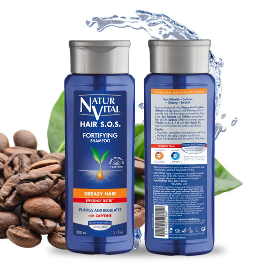 Naturvital Unisex Natural, Plant-Based Hair Sos Revitalizing Shampoo For Greasy Hair Works For Oily Hair Types Cruelty-Free & Pa