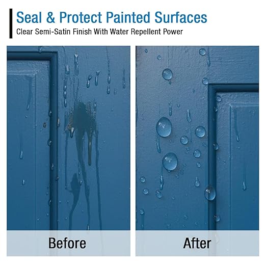 Rain Guard Water Sealers SP-9005 Paint Sealer 5 Gallon - Clear Semi-Satin Finish - Water Repellent Protection for All Painted Surfaces - Water-Based Silane/Siloxane Acrylic