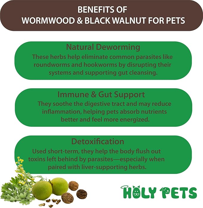 Herbal Gut Cleanse & Natural Parasite Support for Dogs & Cats with Probiotics – Promotes Digestive Health, Detox, and Wellness – 4oz Liquid Supplement for Pets – Made in The USA (4oz)