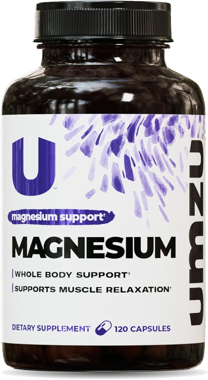 UMZU Daily Magnesium | Potent Bioavailable Magnesium Complex for Healthy Metabolism, Sustained Energy, Exercise Performance & Sleep Support (30 Day Supply | 120 Capsules)