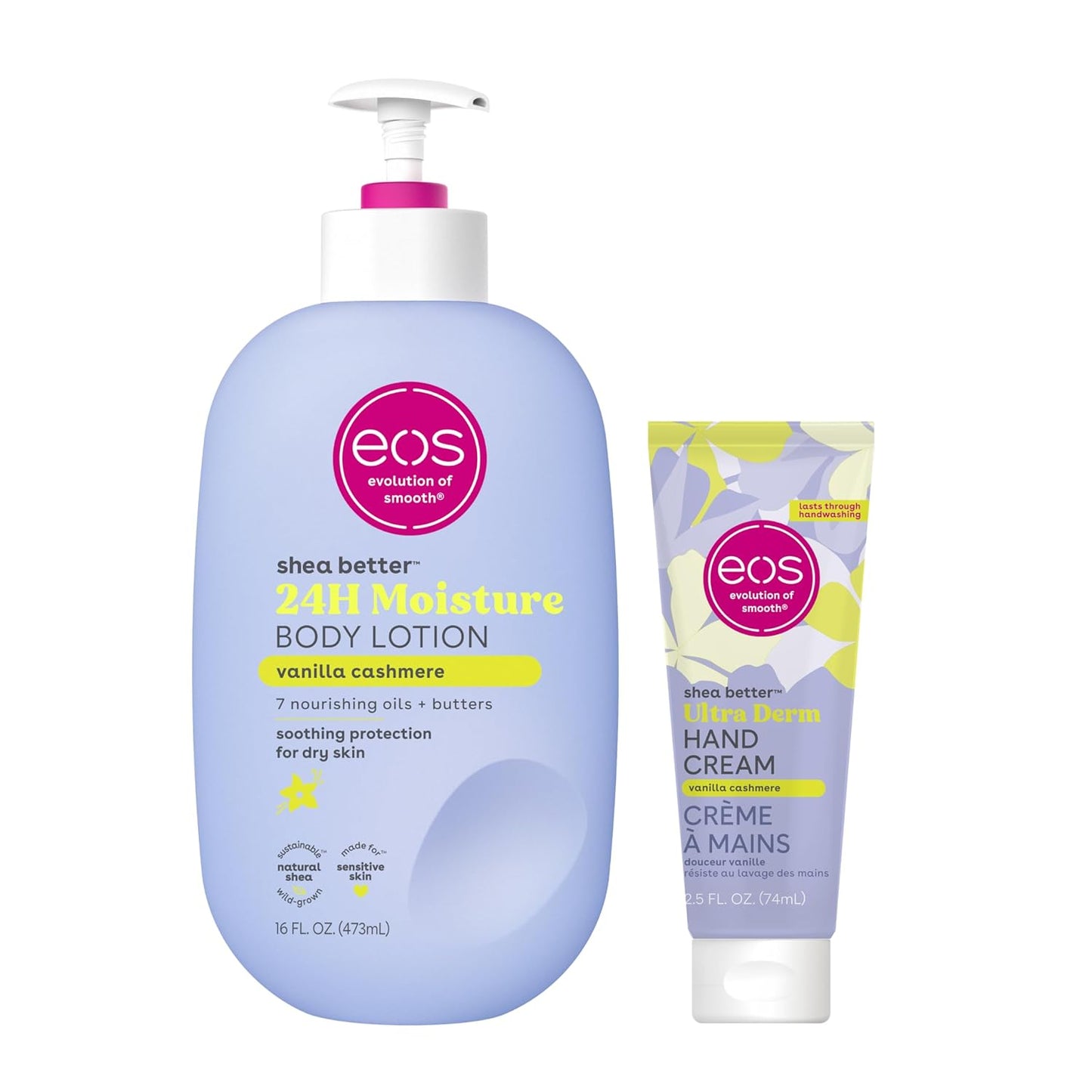 EOS Hand Cream – Pink Citrus | Natural Shea Butter Lotion for 24-Hour Hydration