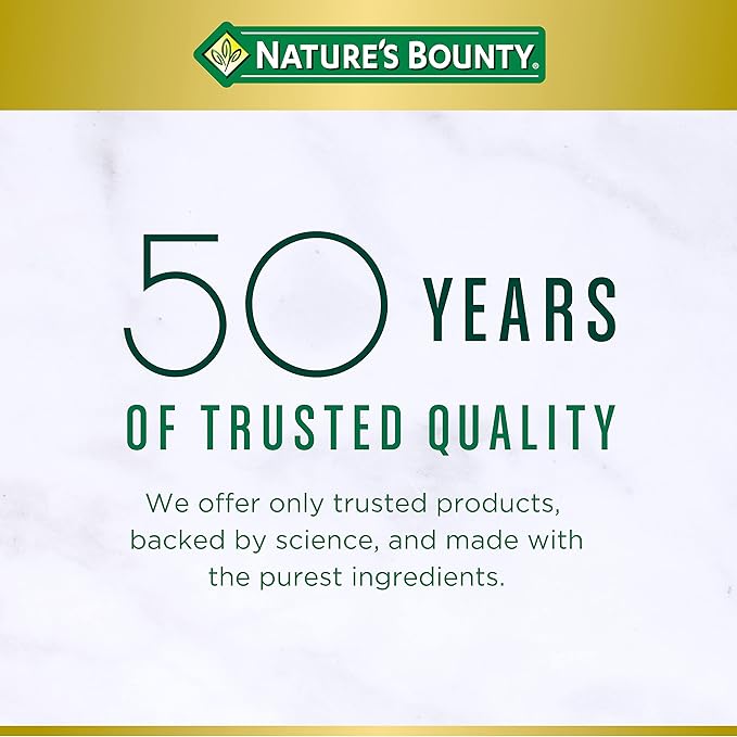 Nature's Bounty Zinc, Supports Immune System Function, Dietary Supplement, 50 mg, Caplets, 100 Ct (Pack of 2)