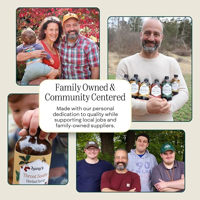 Hany's Harvest Sweet Fire Herbal Syrup – 16 fl oz | All-Natural Wellness Tonic, Apple Cider Vinegar, Raw Honey | Non-GMO, Gluten-Free, Handcrafted