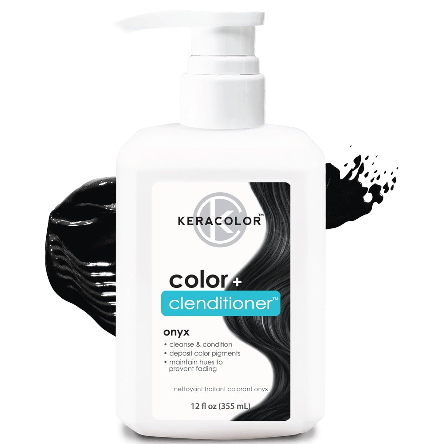 Keracolor 3-In-1 Color-Depositing Conditioner | Gently Cleanses & Conditions | 12 Fl Oz