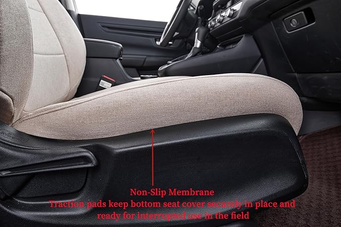 Coverdram Custom Seat Covers Compatible with Select Toyota RAV4 LE 2013 2014 2015 2016 2017 2018 Models (Beige,Full Set)