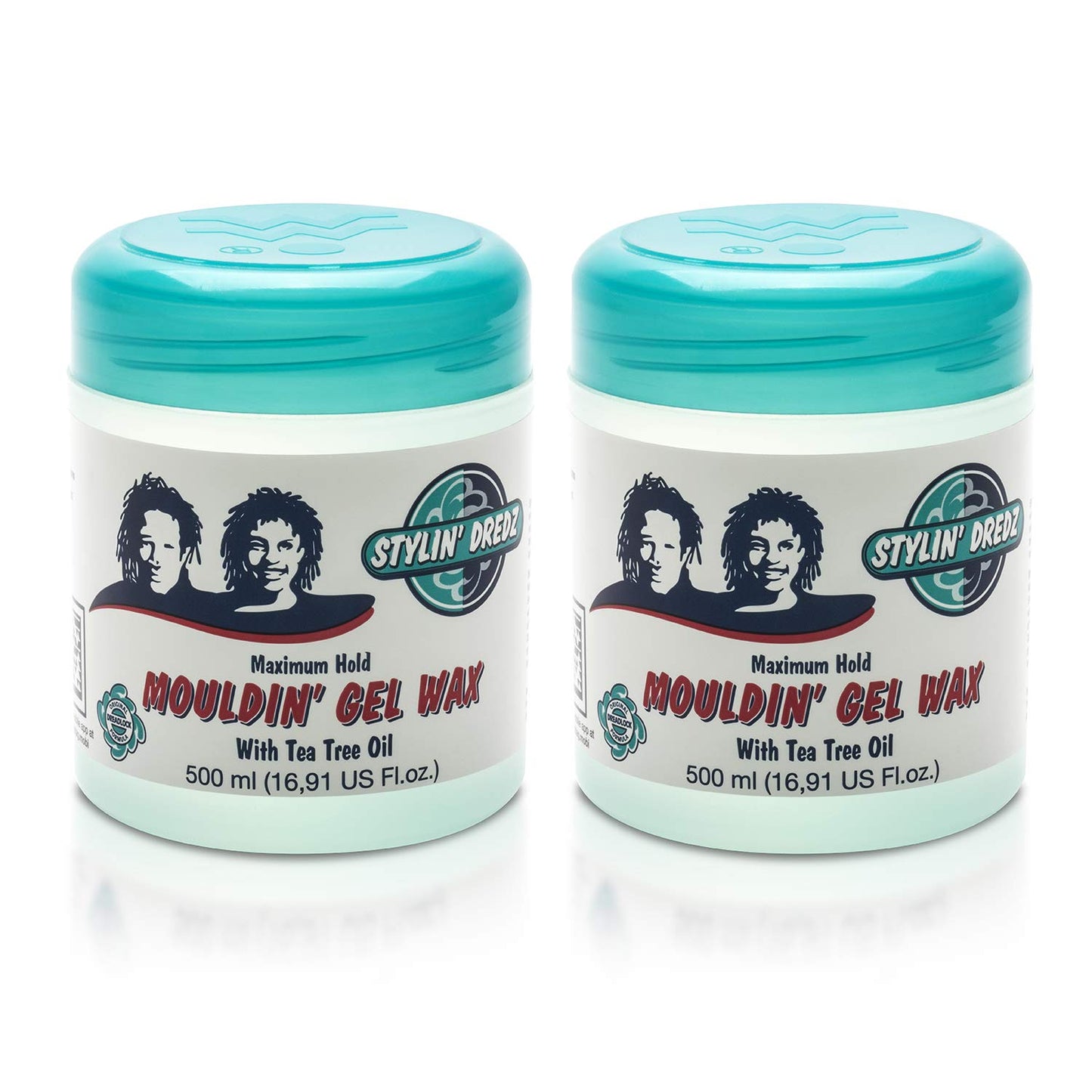 Stylin Dredz Mouldin' Gel Wax With Tea Tree Oil - Twist N Lock - Maximum Hold (500 Ml, Pack Of 2)