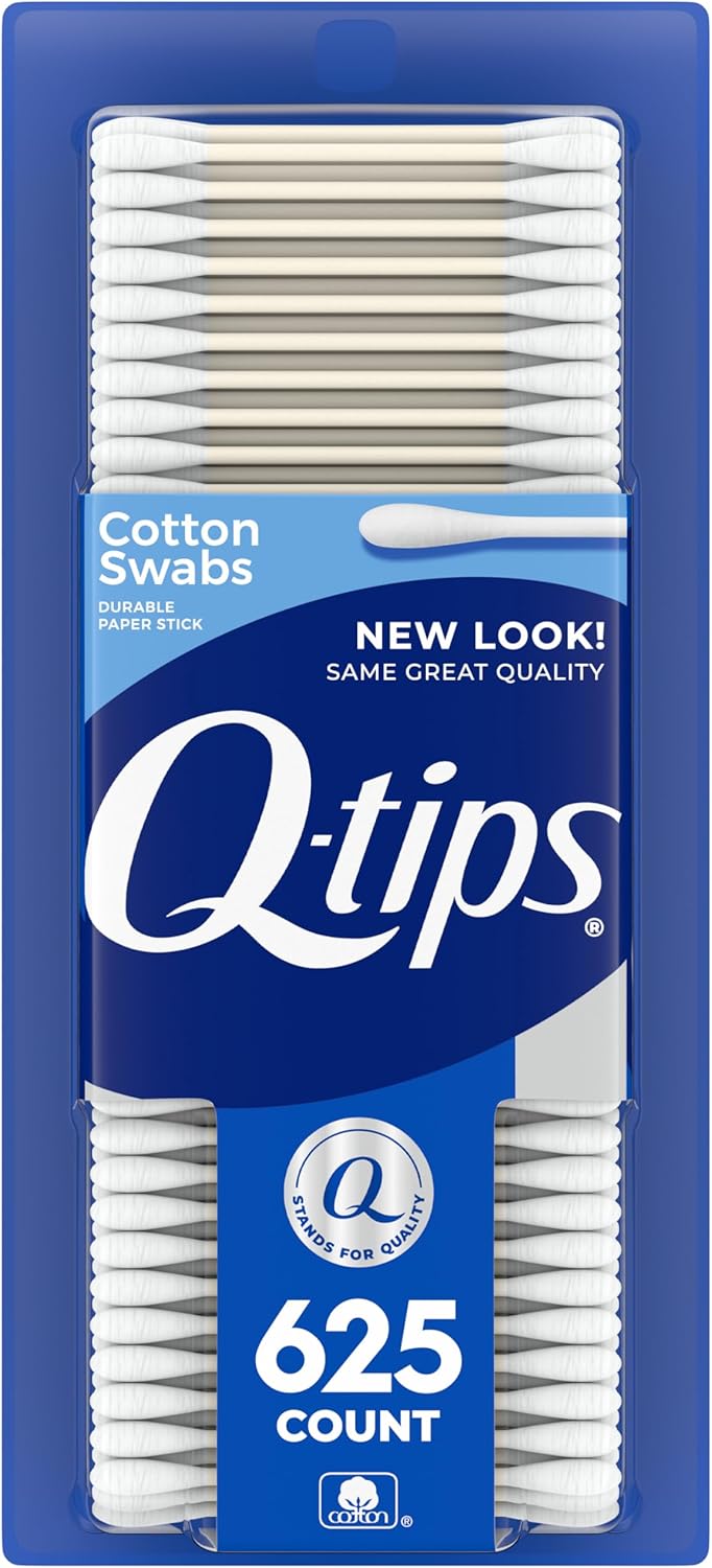 Q-Tips Cotton Swabs | 100% Cotton | 625 Count | Hygiene & Beauty Care