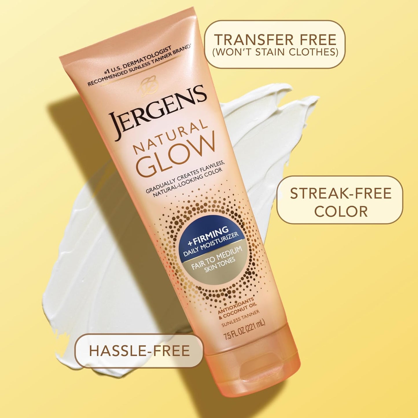 Jergens Natural Glow Daily Moisturizer | Firming for Medium to Tan Skin