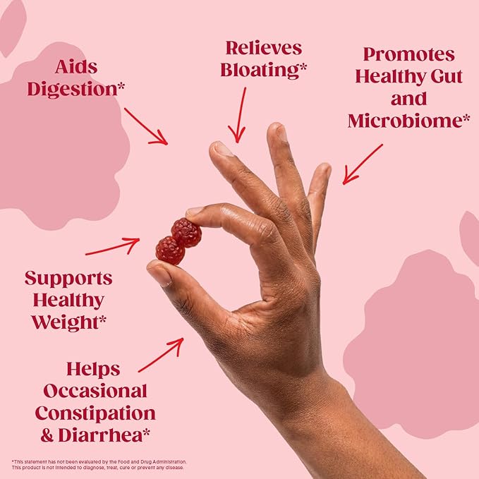 Bellway Super Fiber Powder + Fruit, Raspberry Lemon Super Fiber Gummies