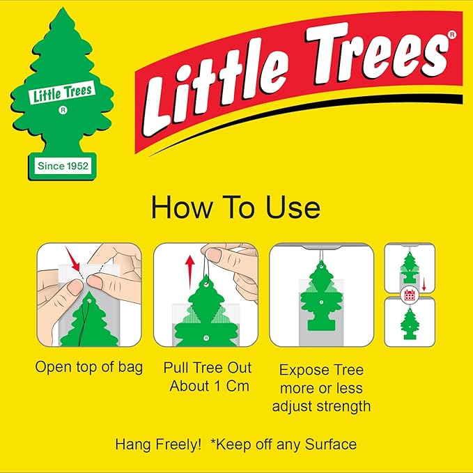 Little Trees DAS-17343 Car Air Freshener | Hanging Paper Tree for Home or Car | Blackberry Clove