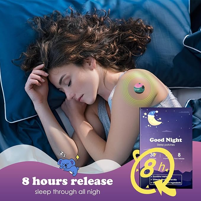 Sleep Patches, 30 Pack Upgraded Deep Sleep Patches for Adults, All Natural Deep Patch, for Men and Women, Highly Breathable and Suitable for Hot Weather，Easy to Use That Last All Night
