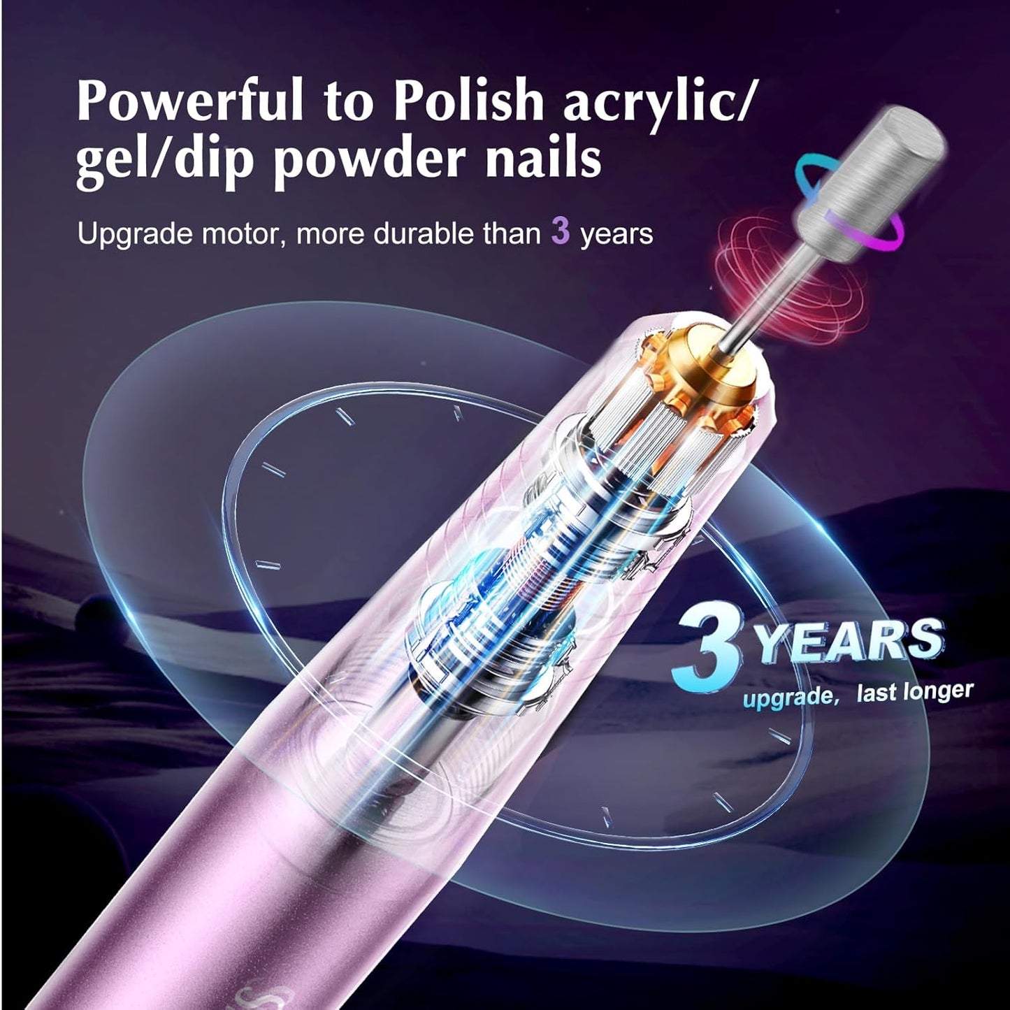 Professional Electric Nail Drill Kit | Portable Acrylic & Gel Nail File