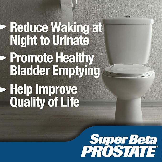 Support Supplement for Men's Health - Reduce Bathroom Trips, Promote Sleep, Better Bladder Emptying & Healthy Prostate, Beta Sitosterol - 60 Count (Pack of 1)