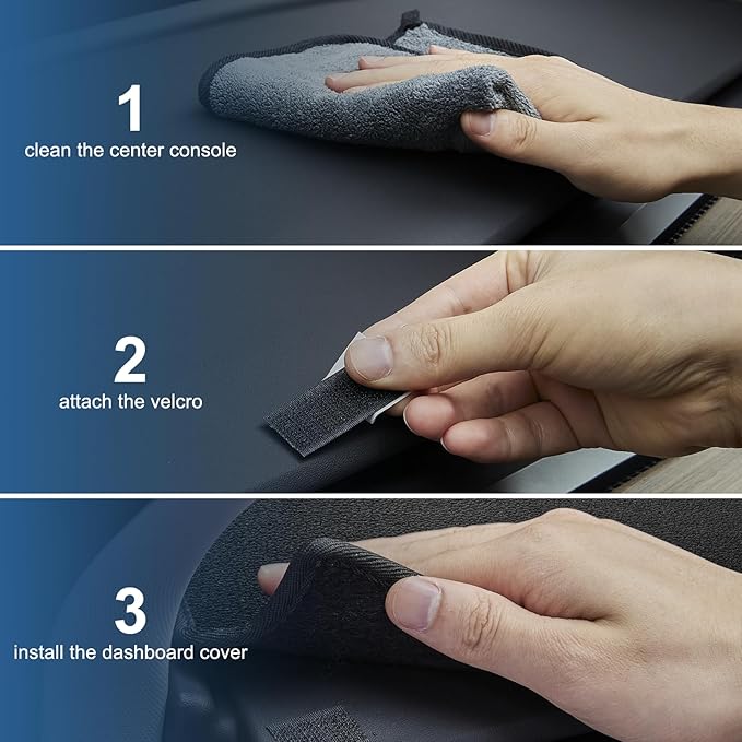 Dashboard Dash Cover Mat Carpet Compatible with 2015-2017 2018 2019 Hyundai Sonata