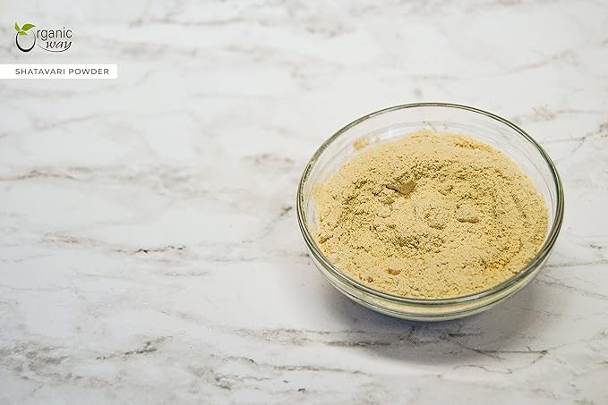 Organic Way Shatavari Powder (Asparagus racemosus) - Kosher & USDA Certified | Vegan, Non-GMO & Gluten Free | Tested for Heavy Metal and Purity | Resealable Bag | 100% Raw from India (1/2LBS / 8Oz)