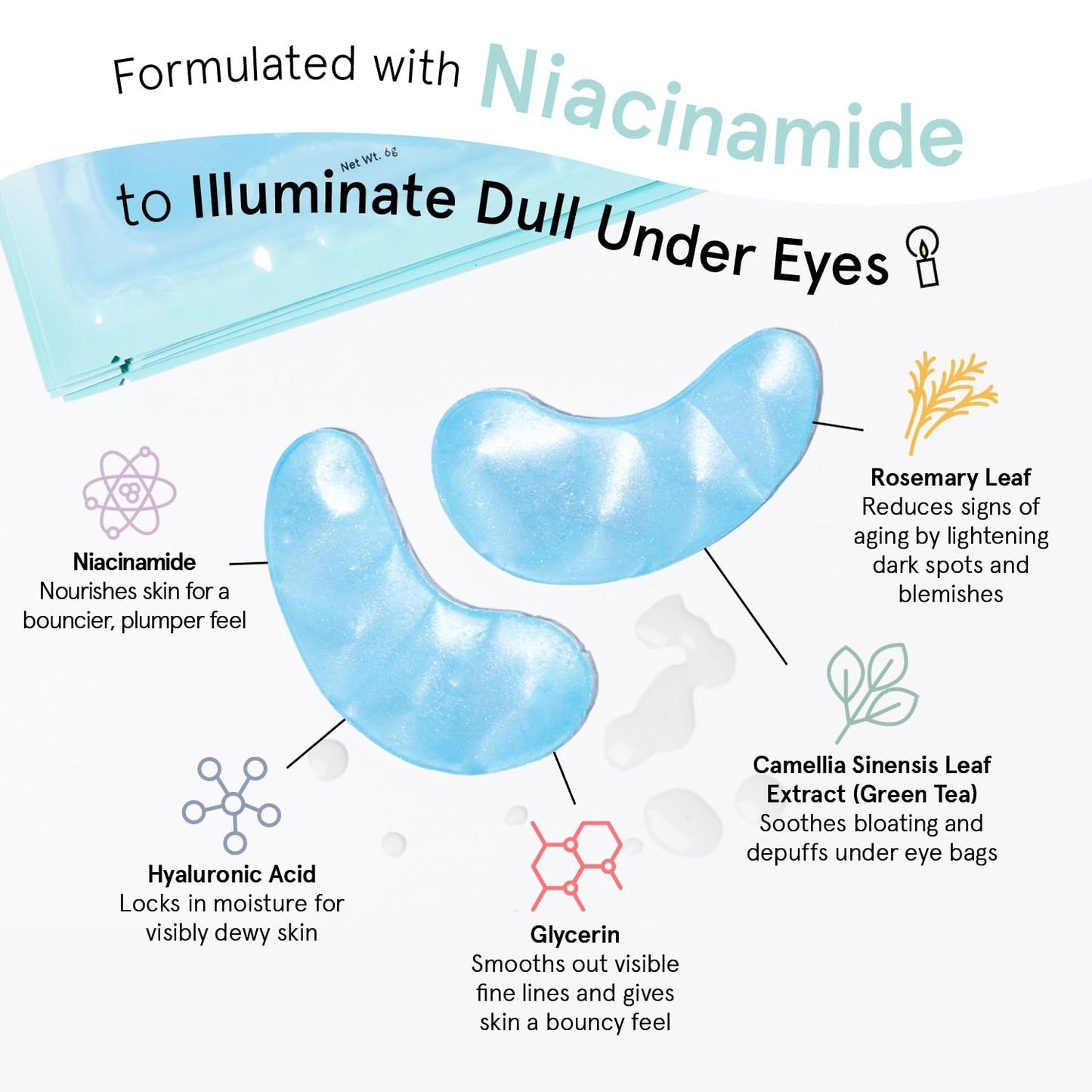Grace & Stella Vegan Under Eye Masks | Reduce Dark Circles & Puffiness (24 Pairs)