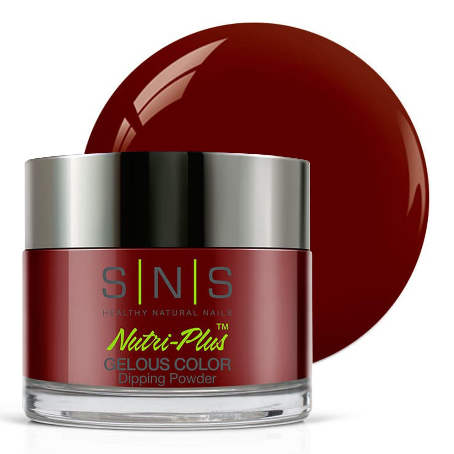 Sns Nail Dip Powder, Gelous Color Dipping Powder - Angola Rock Candy (Brown/Maroon, Cream) - Long-Lasting Dip Nail Color Lasts 1
