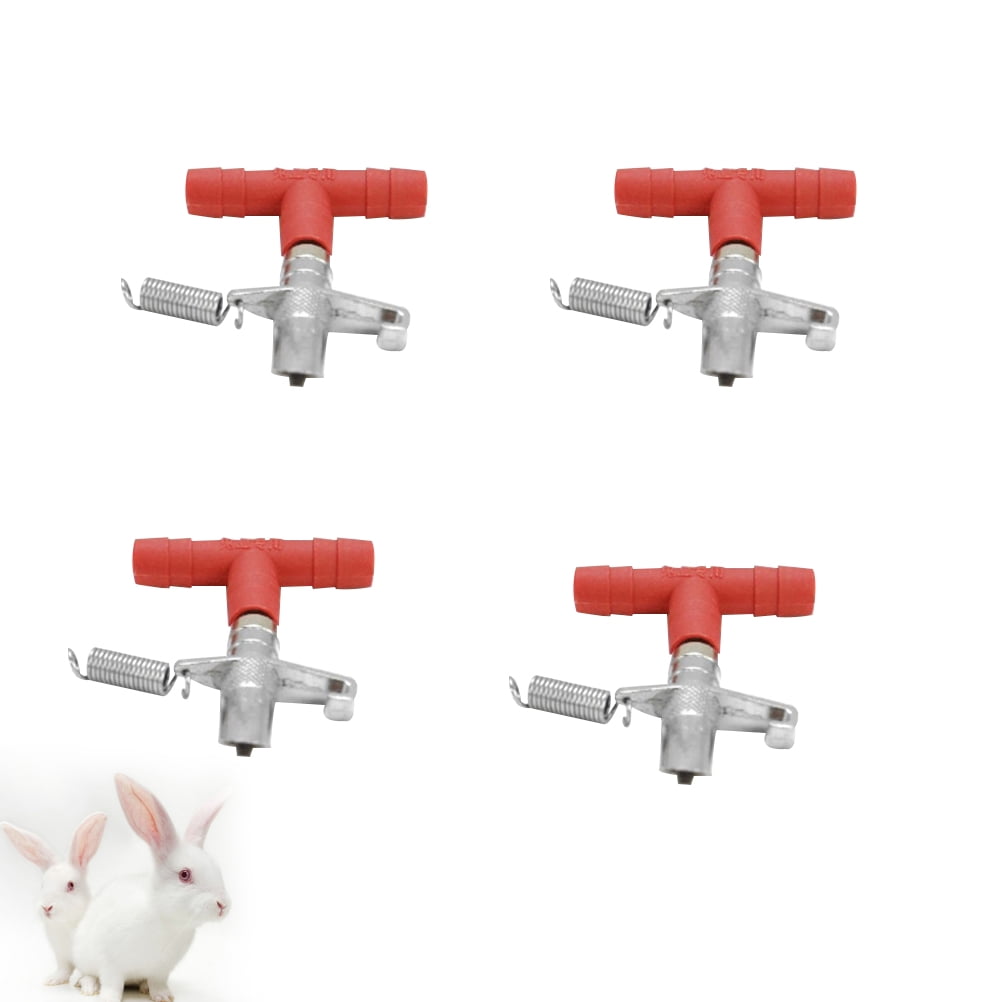 10 PCS Rabbit Drinking Equipment Small Animal Water Dispenser No-leak Rabbit Waterer Quail Waterer Rabbit Cage Drinker