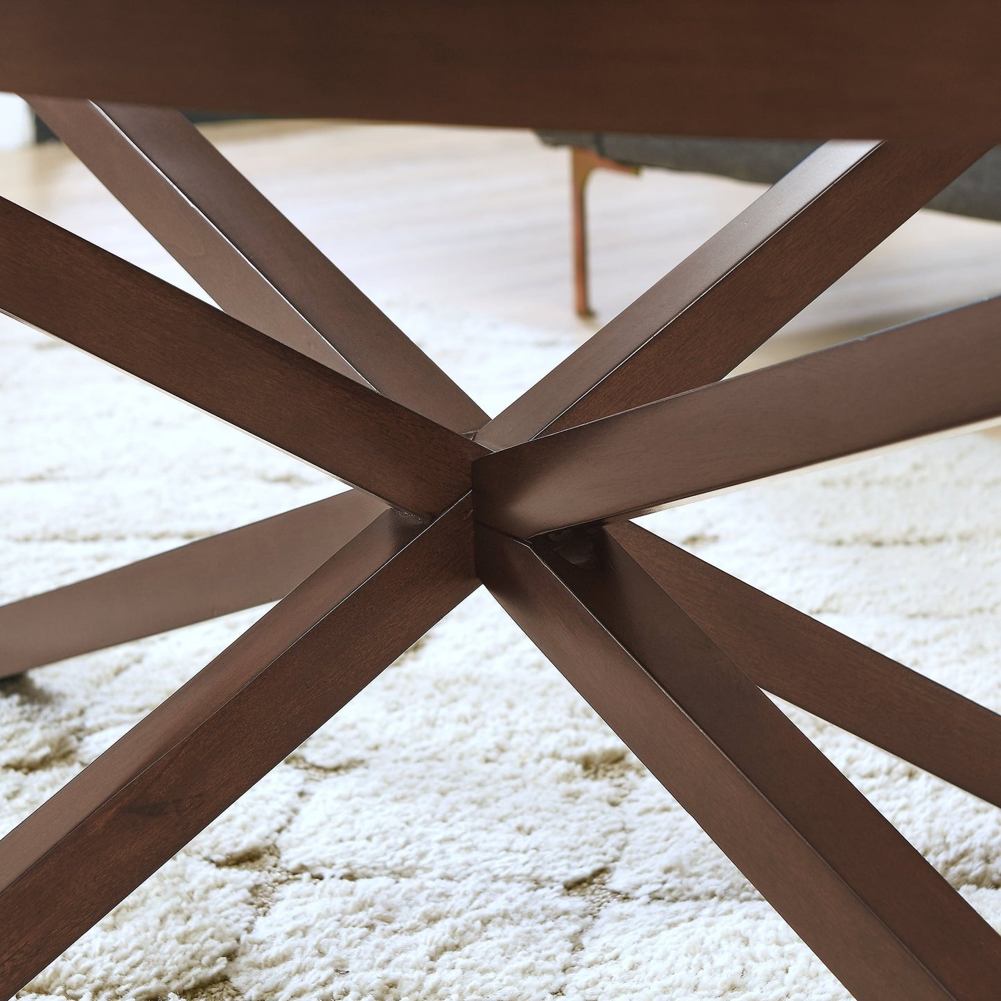 Modern Simple Glass Coffee Table, Tempered Glass Coffee Table Solid Wood Base Round Transparent Glass Top Modern Living Room Terrace Study Coffee Table