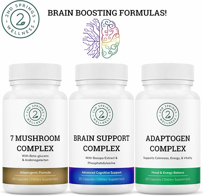 Complete Men's Wellness Trio - Mushrooms, Multivitamins, and Adaptogens
