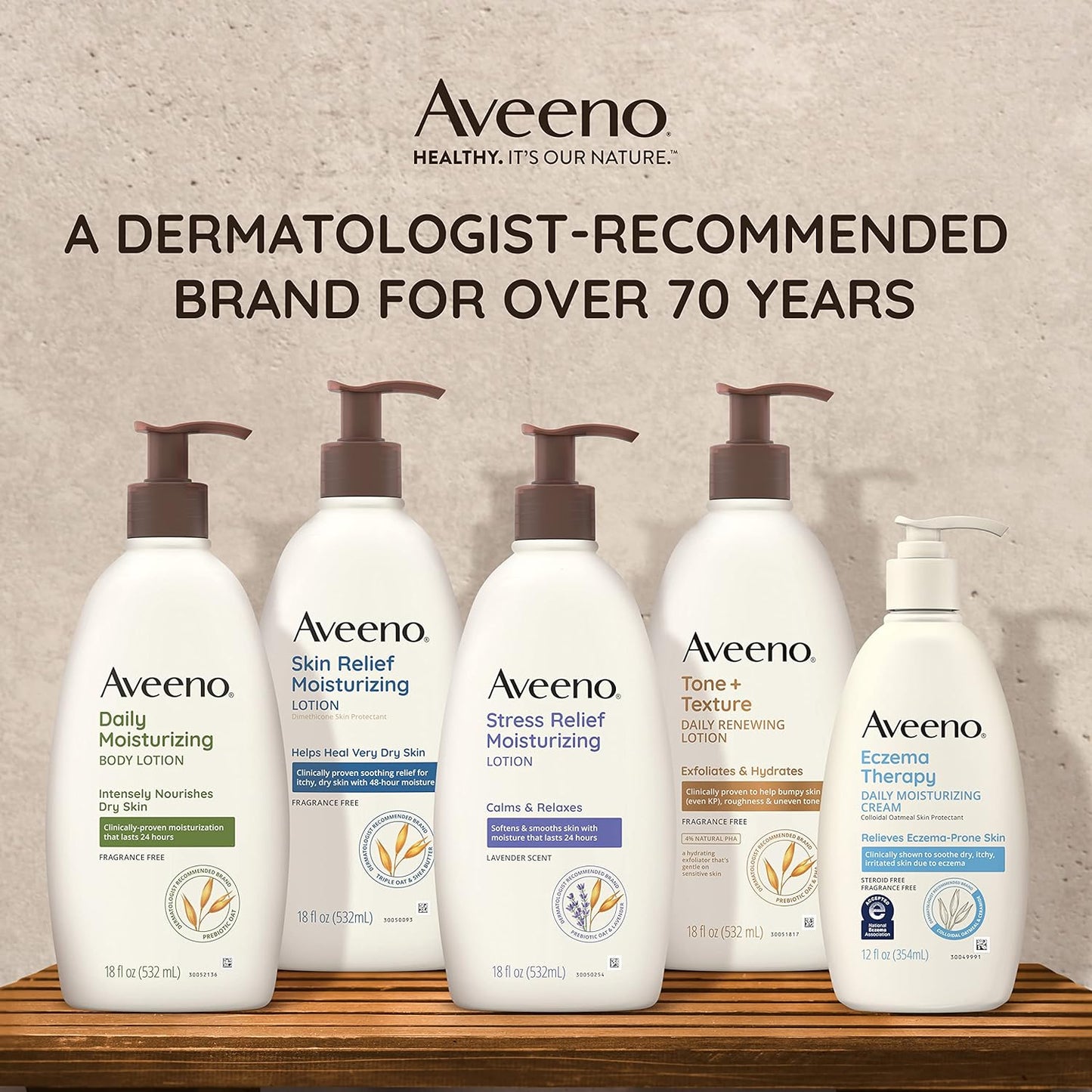 Aveeno Daily Moisturizing Lotion | 2-Pack | 20 Fl Oz Pump | Hydrating