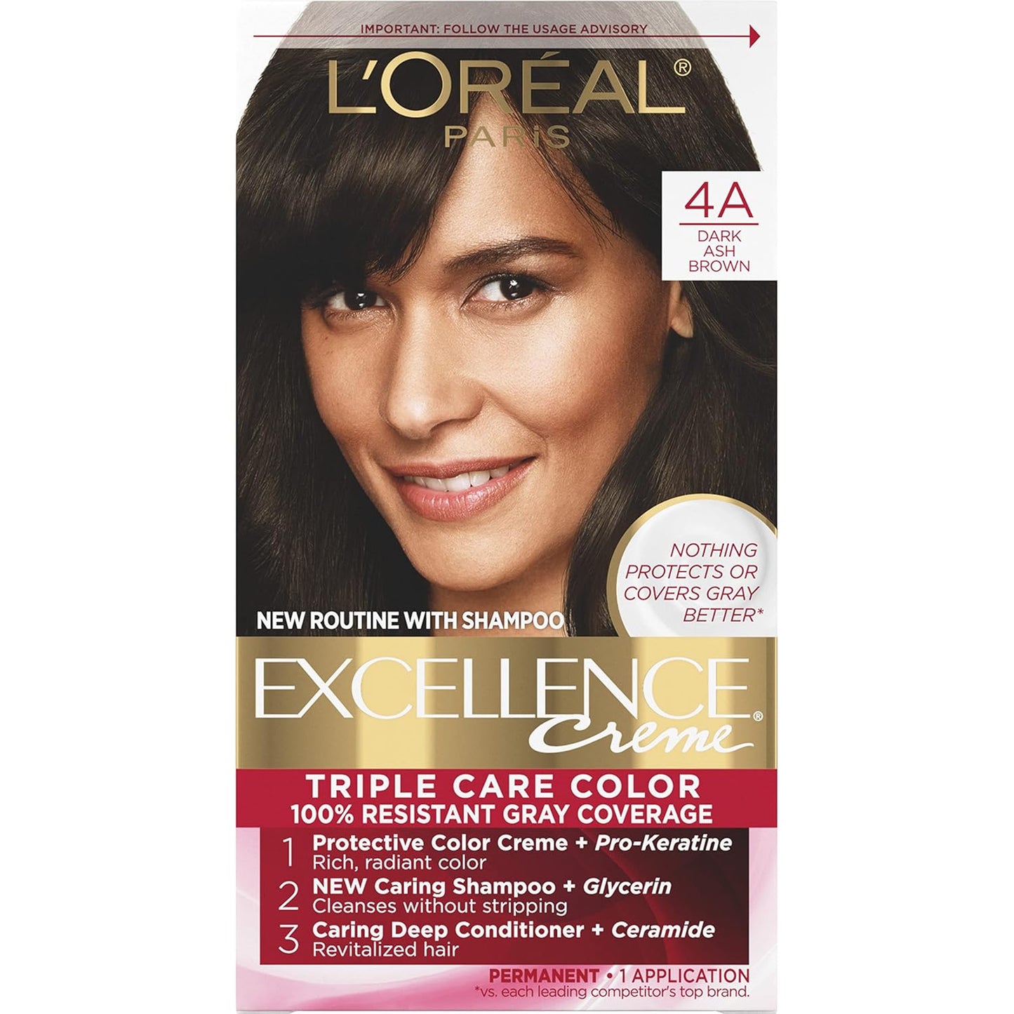 L'Oreal Paris Excellence 8G Medium Golden Blonde Hair Color | Gray Coverage, 8 Weeks