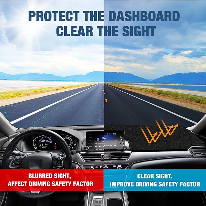 Dashboard Dash Cover Mat Carpet Compatible with 2016-2019 2020 Kia Sorento