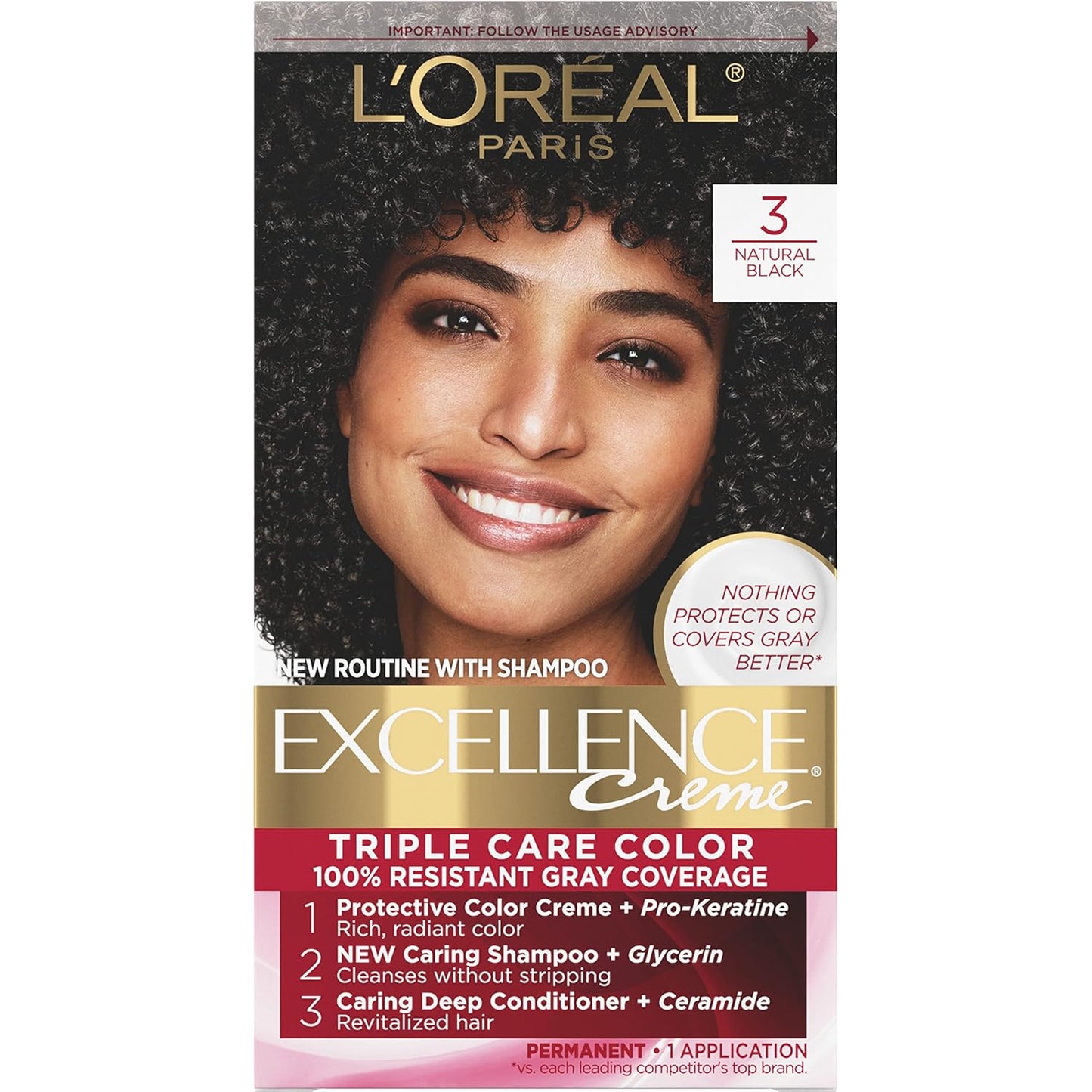 L'Oreal Paris Excellence Crème Hair Color | 9 Light Natural Blonde | Gray Coverage