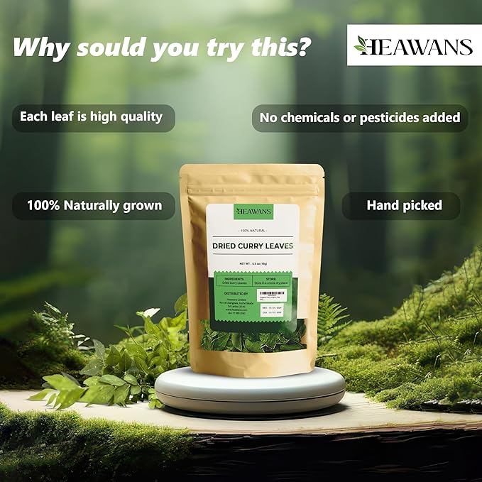 Organic premium grade air dried curry leaves ( not broken or crushed )